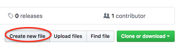 Create new file on GitHub