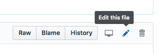 GitHub edit pencil